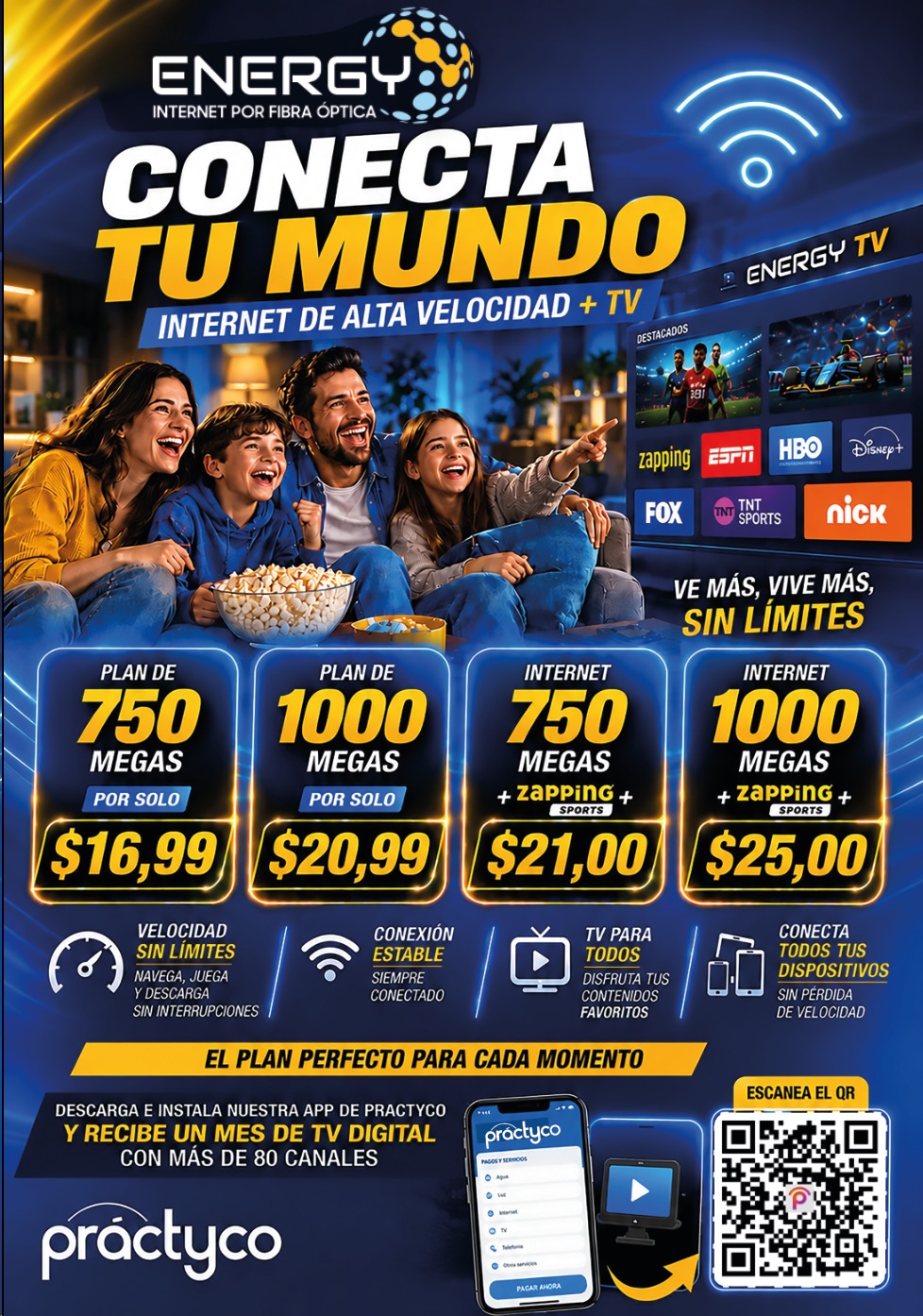 Promoción Conecta tu mundo — Energy Telecom