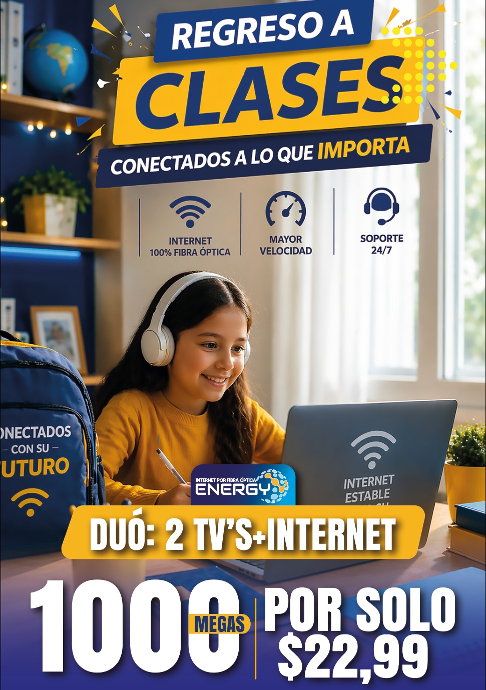 Promoción Regreso a clases Dúo — Energy Telecom